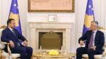  Presidenti Thaçi takim lamtumirës me Ambasadorin e Maqedonisë, Ilija Strashevski