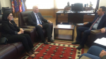  Kryetari Haliti u prit në takim nga ministri i Arsimit Shyqyri Bytyqi