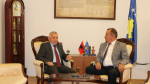  Ministri Mustafa priti në takim ambasadorin e Republikës së Shqipërisë