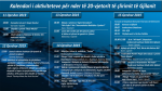  Kalendari i aktiviteteve për nder të 20-vjetorit të çlirimit të Gjilanit