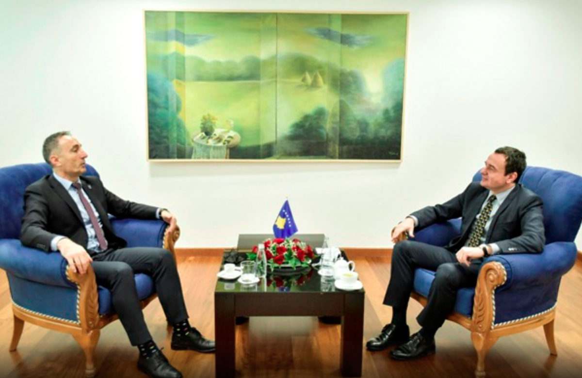  Kryeministri Kurti priti në takim Presidentin e Komitetit Olimpik të Kosovës, Ismet Krasniqi