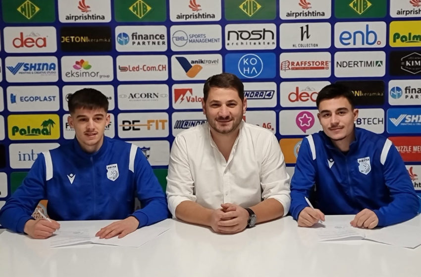  FC Drita nënshkruan kontrata profesionale me dy futbollistët e rinj nga akademia e klubit