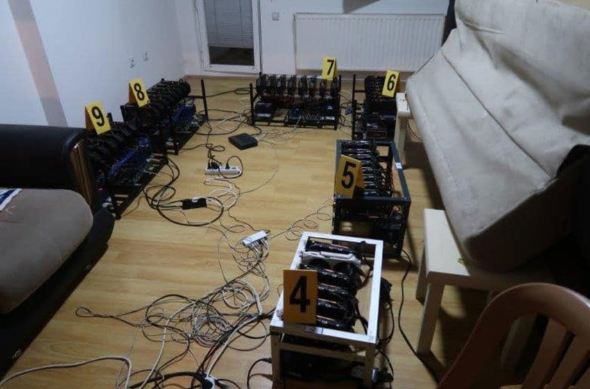  Policia në Mitrovicën e Jugut sekuestron 67 aparate për prodhimin e kriptovalutave