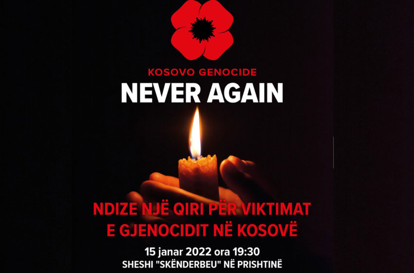  Ndize një qiri për viktimat e gjenocidit në Kosovë