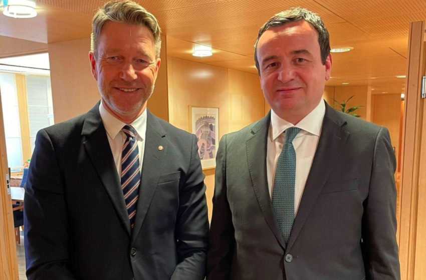  Kryeministri Kurti takoi ministrin norvegjez të Naftës dhe Energjisë, Aasland