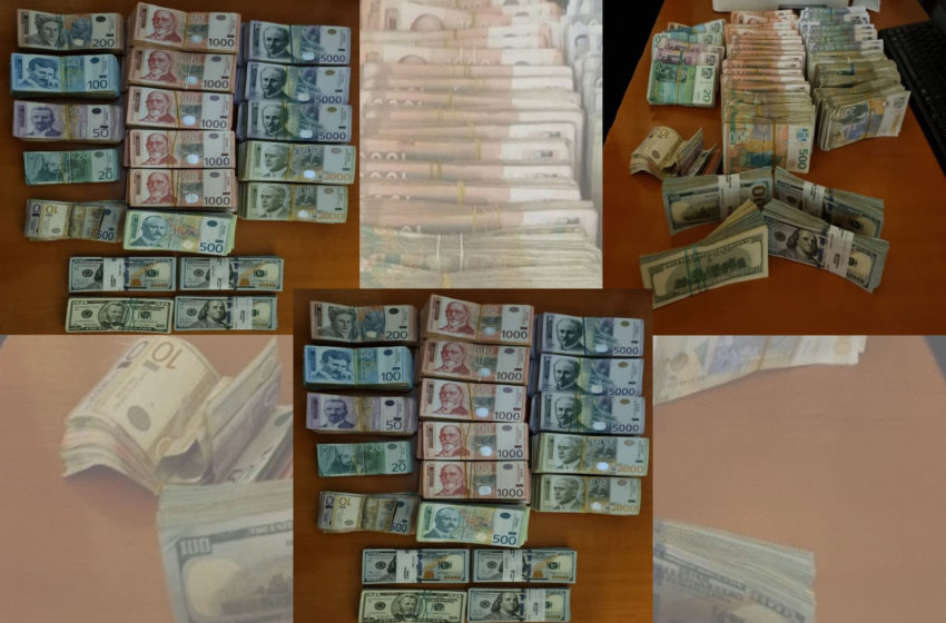  Policia Kufitare identifikon dhe konfiskon një shumë të madhe parash