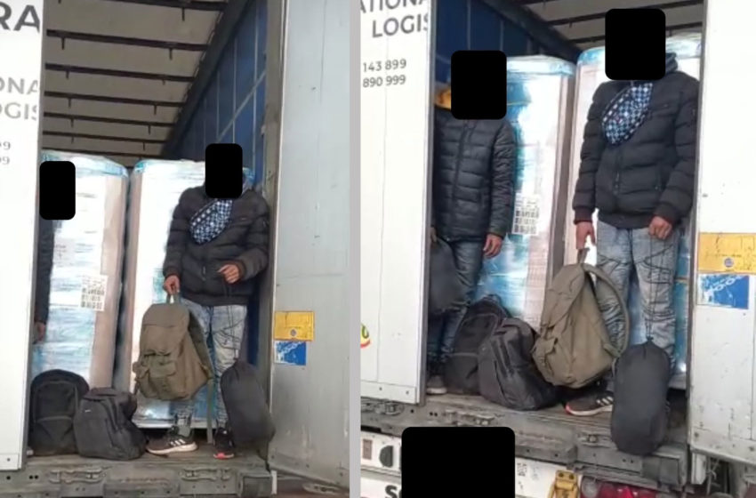  Gjenden tre emigrantë ilegal të fshehur në një kamion të mallrave