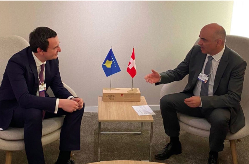  Takimi i Kryeministrit Kurti me zëvendëspresidentin Berset: Zvicra mbështet fuqishëm anëtarësimin e Kosovës në KE
