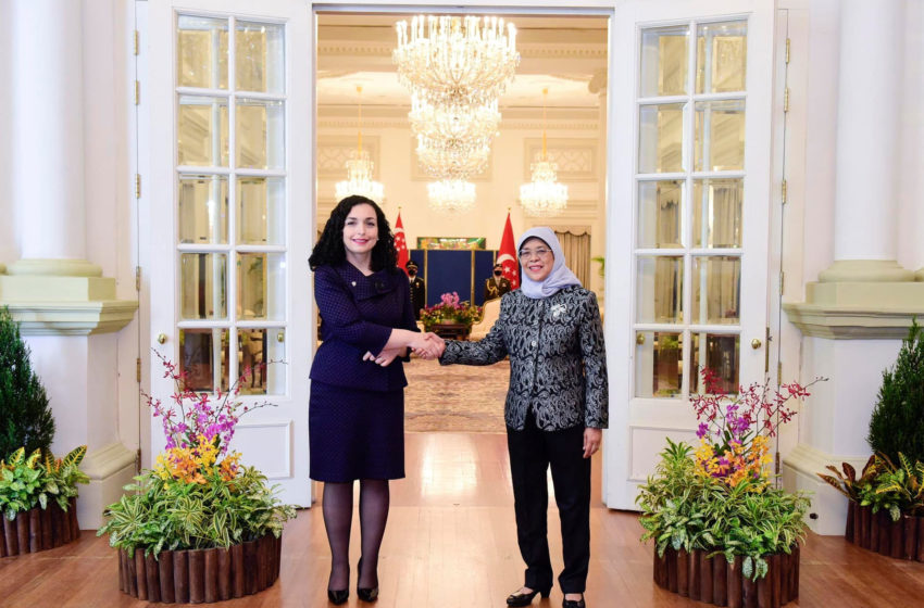  Presidentja Osmani takoi Presidenten e Singaporit, Halimah Yacob