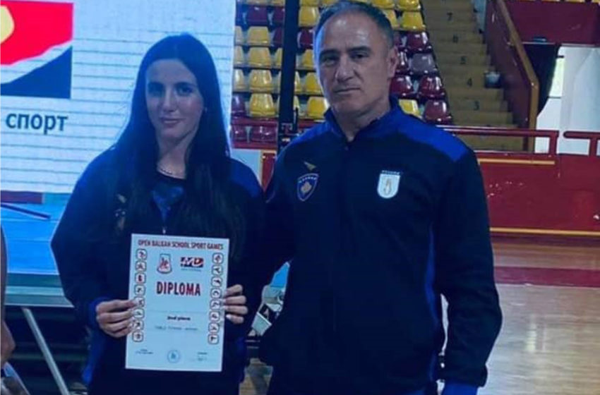  Lena Osmani nënkampione në ping pong në Garat Ballkanike të Sportit Shkollor