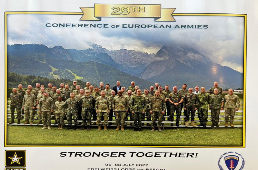  Gjenerallejtënant Bashkim Jashari merr pjesë në Konferencën e Ushtrive Evropiane
