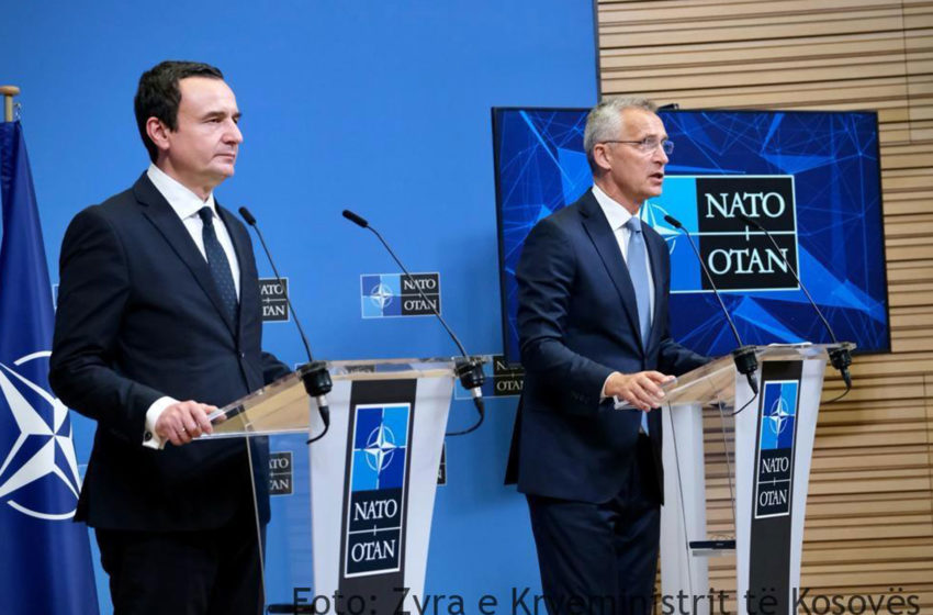  Kryeministri Kurti u prit në takim nga Sekretari i Përgjithshëm i NATO-s, Jens Stoltenberg