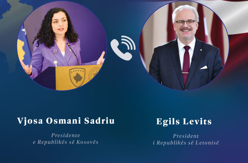  Presidentja Osmani në bisedë telefonike me homologun e Lituanisë, Egils Levits vazhdon koordinimin për liberalizimin e vizave