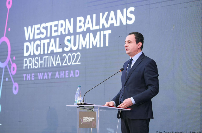 Kryeministri Kurti: Samiti Digjital, mundësi për vendet e Ballkanit Perëndimor që të avancojnë zgjerimin e bashkëpunimit