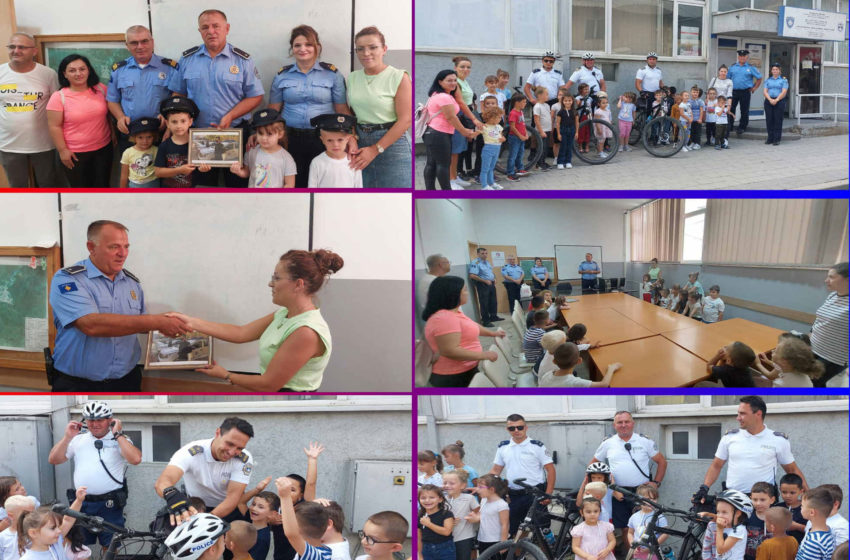  Fëmijët vizitojnë policinë e Gjilanit me rastin e 23 vjetorit të themelimit të Policisë së Kosovës