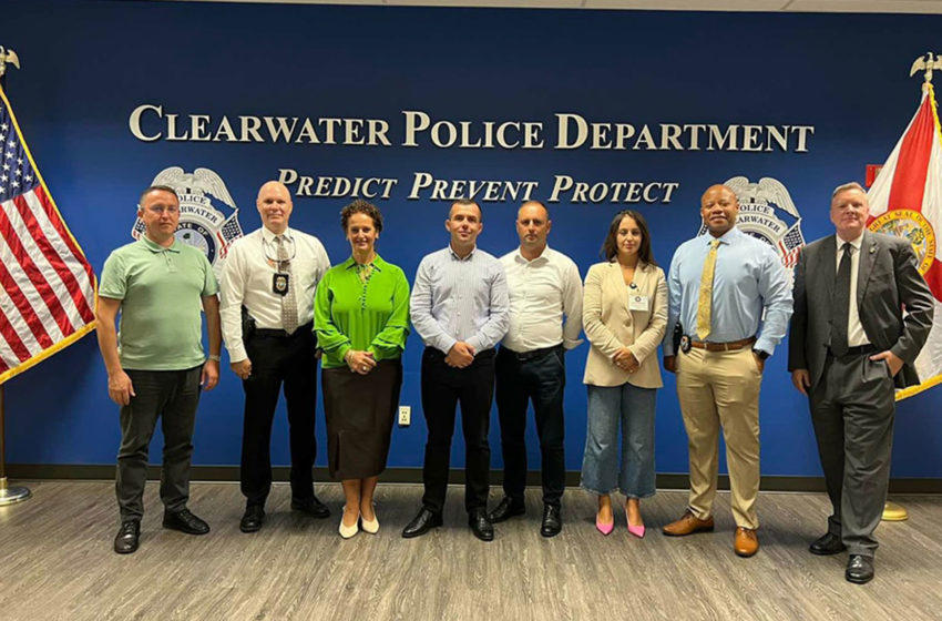  Delegacioni i IPK-së vizitoi Departamentin e Policisë në Clearwater/Florida të SHBA-ve