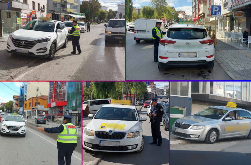  Gjilan: Policia liron trotuaret nga ndalesat dhe parkingjet ilegale të taksive