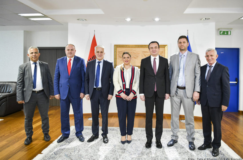  Kryeministri Kurti priti delegacionin nga Republika e Shqipërisë