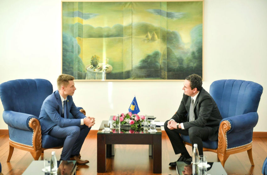  Kryeministri Kurti priti deputetin e Parlamentit të Ukrainës, Oleksiy Goncharenko
