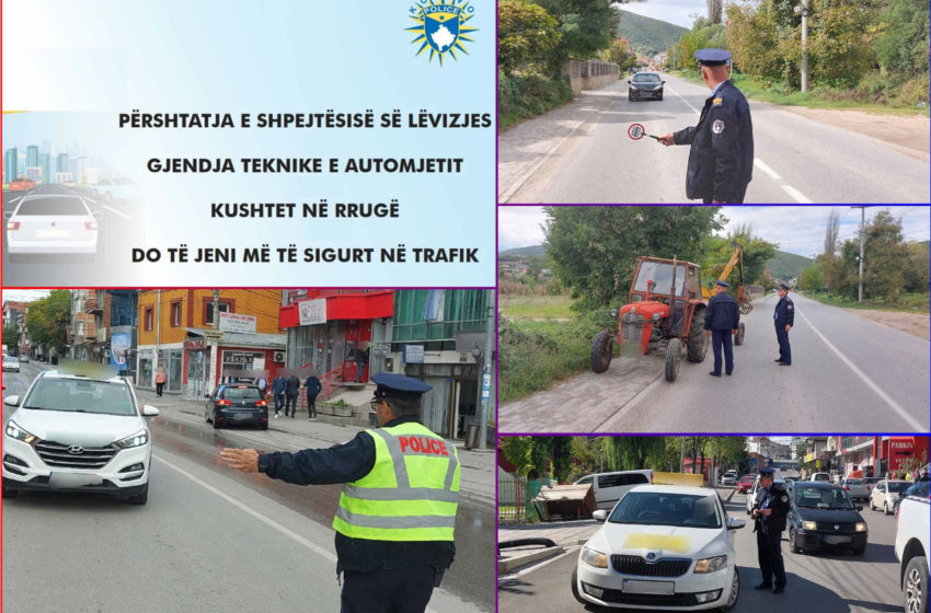  Aktivitete javore të komunikacionit rrugor, Drejtoria Rajonale e Policisë në Gjilan