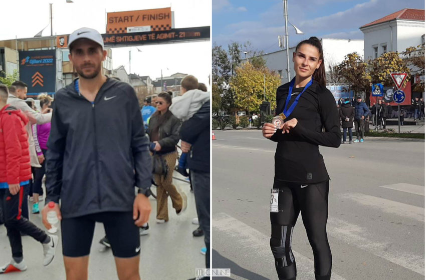  Në Gjilan u mbajt gjysmëmaratona ‘Vrapojmë shtigjeve të Agimit’ – fitues Musa Hajdari (M) e Gresa Bakraçi (F)