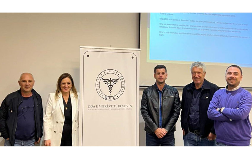  Mjekët e Spitalit të Gjilanit dhe Prizrenit filluan me kursin e radhës të organizuar nga OMK “Punksioni i Gjëndrrës Tiroide”