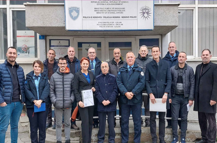  Policia e Gjilanit ndan mirënjohjeje për Këshillat Lokale për Siguri Publike