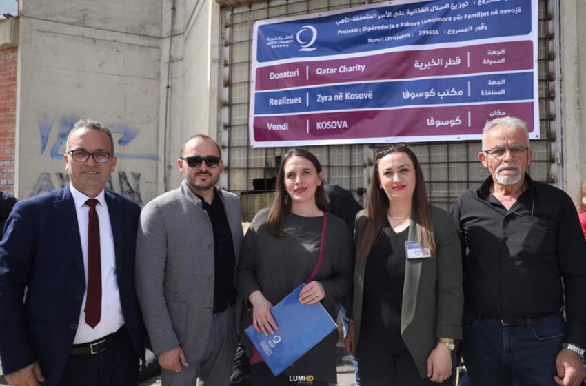  Drejtoresha Osmani: Mirënjohje për Qatar Charity – Kosova, që ndihmoi me pako ushqimore familjet në nevojë
