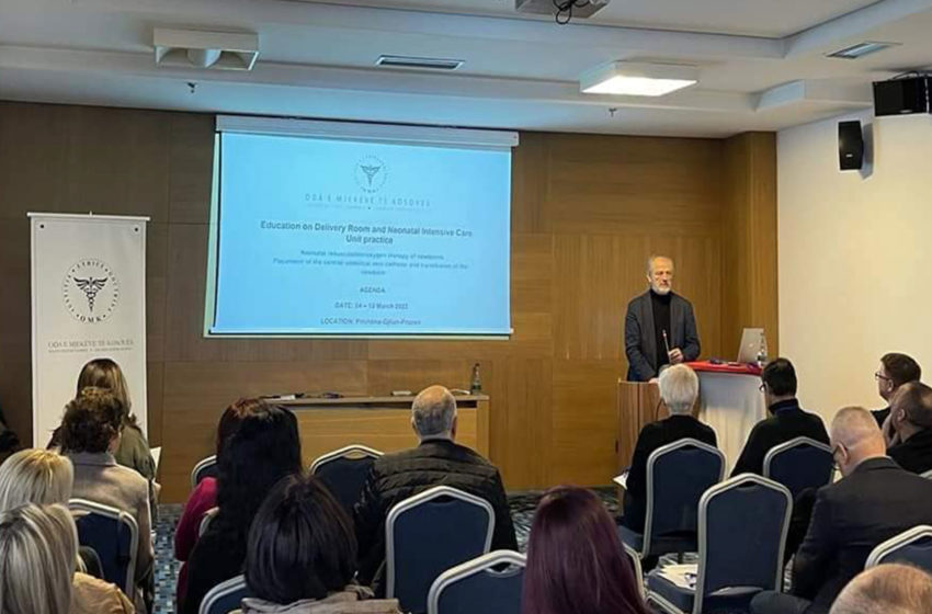  Mjekët, mamitë dhe infermierët pediatrik të Spitalit të Përgjithshëm të Gjilanit dhe Prizrenit filluan me trajnimin nga lëmia e neonatologjisë