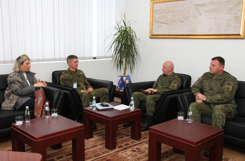  Komandanti i FSK-së, Gjeneral Jashari priti në takim Drejtorin e NALT, Gjeneralbrigade Ralf Peter Hammerstein