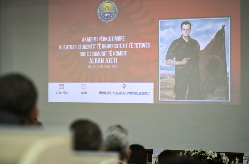  Kryeministri Kurti merr pjesë në Akademinë Përkujtimore në nderim të jetës së dëshmorit, Alban Ajeti