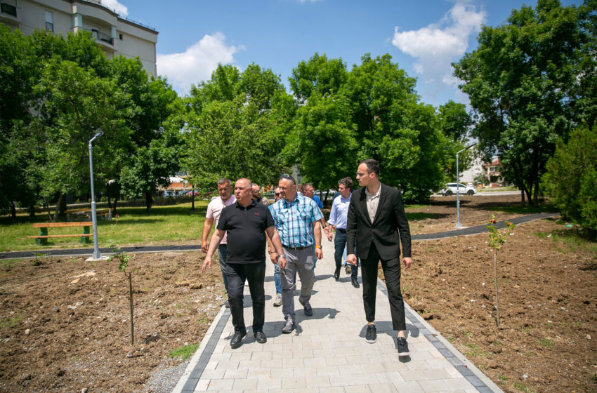  Në Gjilan bëhet inaugurimi i renovimit të punimeve të parkut afër stadiumit ndihmës