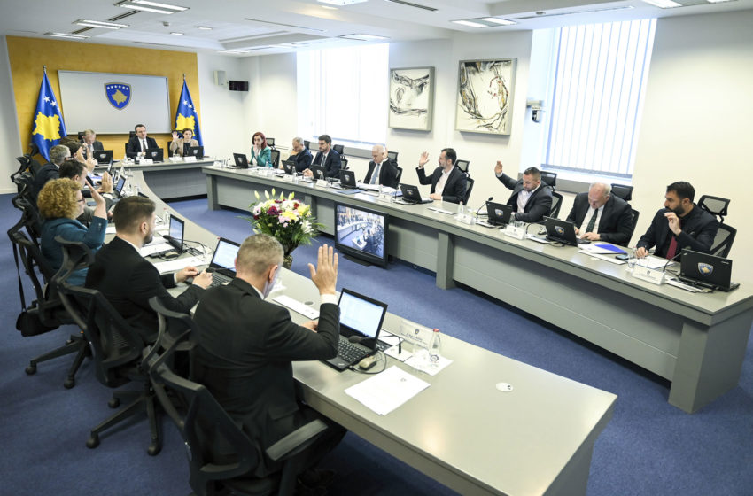  Vendimet e sotme të Qeverisë së Kosovës
