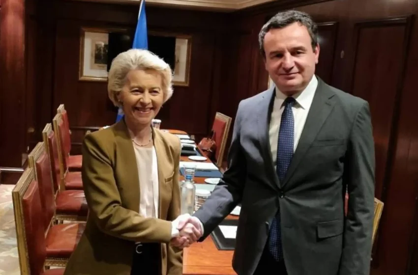  Në Athinë, Kryeministri Kurti takoi Presidenten e Komisionit Evropian, Ursula von der Leyen