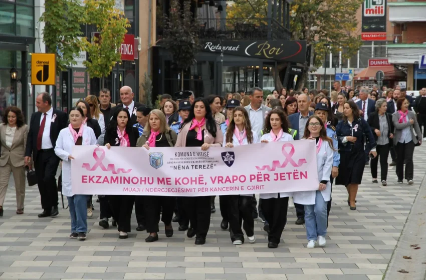  Në Viti mbahet marshi sensibilizues kundër kancerit të gjirit në kuadër të muajit “Rozë”