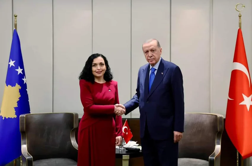  Presidentja Osmani u takua me Presidentin e Turqisë, Recep Tayyip Erdoğan