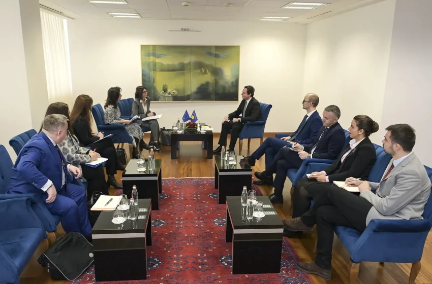  Kryeministri Kurti u takua me delegacionin nga Asambleja Parlamentare e Këshillit të Evropës (PACE)