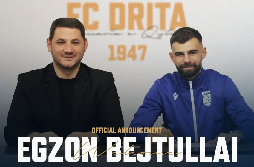  Egzon Bejtullai i bashkohet skuadrës FC Drita