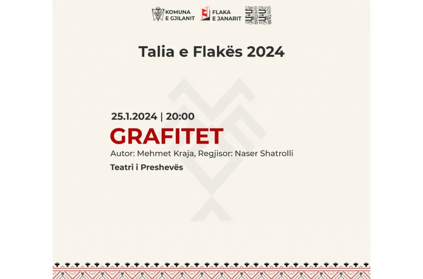  Sonte në natën e tretë të Festivalit “Talia…”, jepet shfaqja “Grafitet”