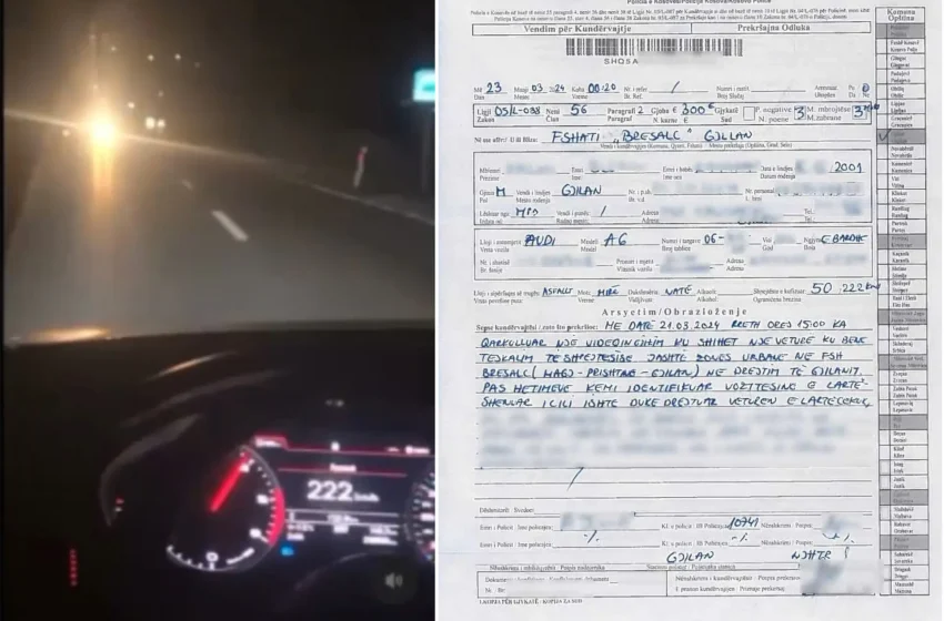  Gjilan: Identifikohet vozitësi i cili në rrjete sociale ka publikuar video duke bërë vozitje të rrezikshme