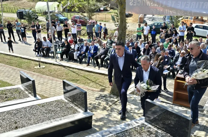 Gagica: Kujtuam e nderuam sot martirët e kombit në 25-vjetorin e masakrës së Llashticës në Gjilan