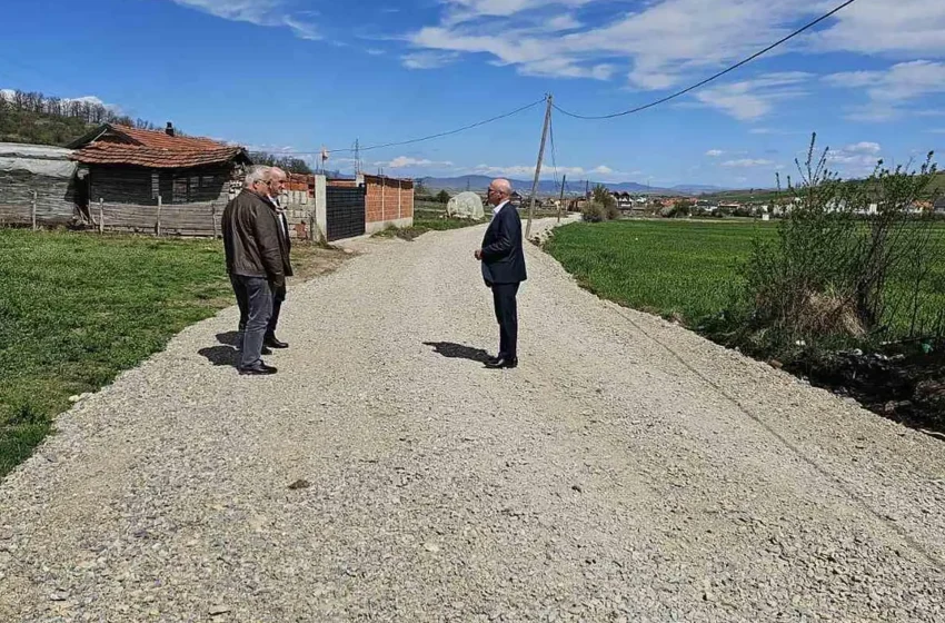  Kryetari Haliti sheh nga afër punimet në një projekt infrastrukturor në Skifteraj