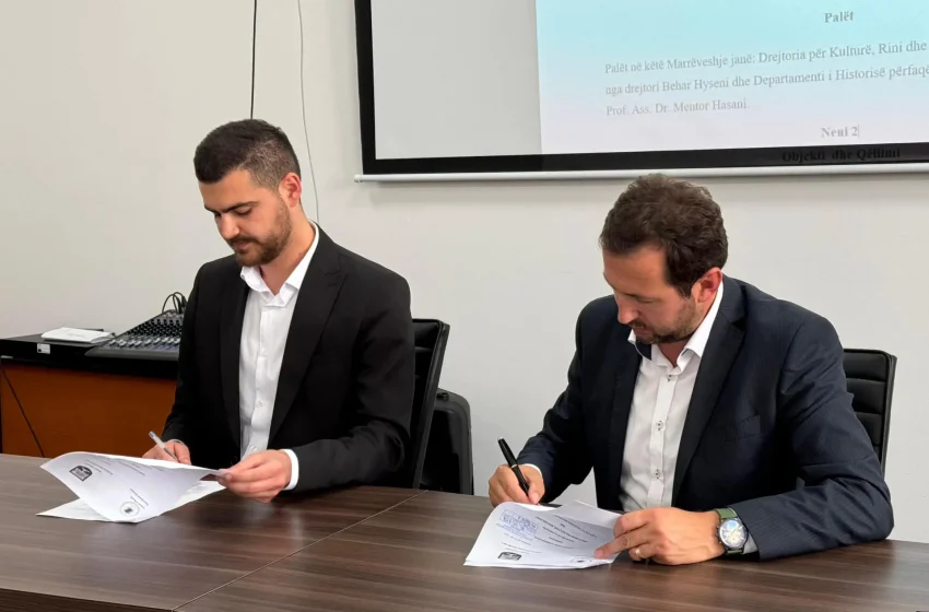  Drejtori Hyseni nënshkruan marrëveshje me Universitetin e Prishtinës