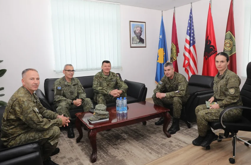  U.D. Komandanti i Logjistikës Kolonel Lladrovci priti në takim Gjeneral Brigade Matkovic