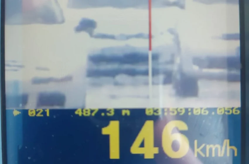  Voziste me shpejtësi 146 km/h aty ku kufizimi i shpejtësisë ishte 80 km/h