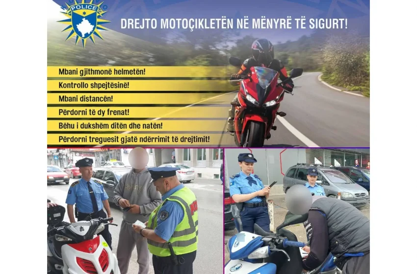  Brenda javës 31 gjoba ndaj ngasësve të motoçikletave