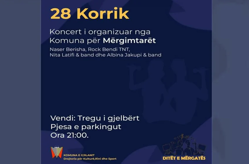  Koncert i organizuar nga Komuna e Gjilanit për Mërgimtarët