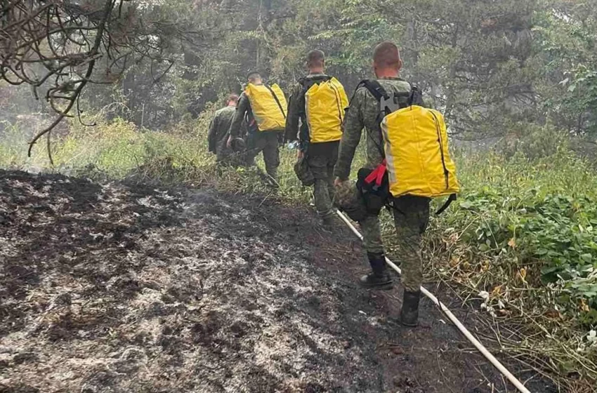  FSK po mbështet Autoritetet Civile për menaxhimin e vatrave të zjarrit