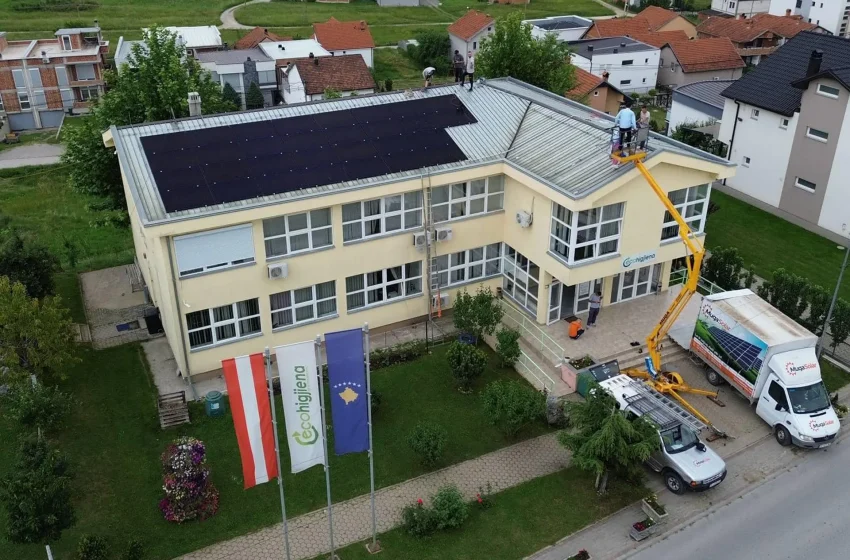  “EcoHigjiena” ka implementuar një sistem solar fotovoltaik