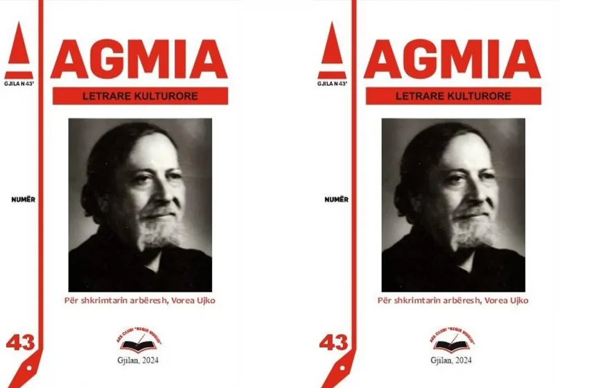  “Agmia” nr.43, i përkushtohet shkrimtarit arbëresh, Vorea Ujko, po sjell dhe krijime të tjera